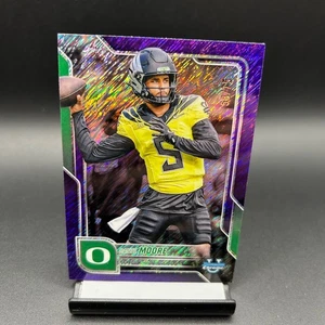 2025 Bowman Chrome U #137 Dante Moore Purple Shimmer /75 Oregon Ducks - Picture 1 of 2
