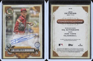 Autógrafo Topps Gypsy Queen 2022 automático #GQARDE Reid Detmers Los Angeles Angels - Imagen 1 de 1