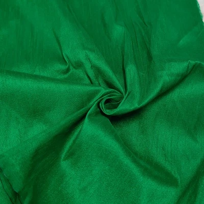 Green Dupioni Fabric: Faux Gown Fabric, 44" Wide - Image 1 of 4