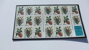 USPS 1997 Botanical Prints Booklet Pane of Twenty 32c Stamps. Scott # 3127a. - Picture 1 of 1