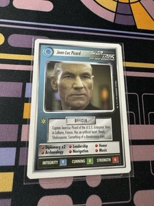 Star Trek CCG Jean-Luc Picard White Border Star Trek Next Generation 1995 - Picture 1 of 2