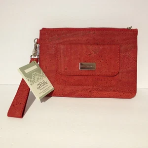 Neu mit Etikett Bent & Bree Kork LEIA Handgelenktasche Clutch Tasche Handtasche rot Portugal vegan NEU - Bild 1 von 11
