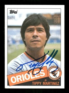 1985 Topps 446 Tippy Martinez signed auto autograph  crisp blue sharpie MZ BXCP5 - Picture 1 of 2