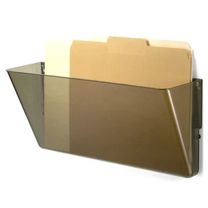 Plastic Wall-File Pocket, One Pocket, Legal/Letter Size, 16.19" x 4.13" x 7",... - Picture 1 of 3