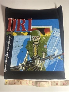 Parche trasero DRI Dirty Rotten Imbéciles años 80 punk rock vintage nuevo de colección - Imagen 1 de 4