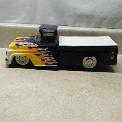复古 Buddy L 热杆皮卡车,定制重绘,火焰,降低 — 第 1/4 张图片