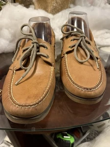 Mocassino Sperry Top Sider Sahara uomo taglia 11 pelle marrone stringato traspirante - Foto 1 di 12