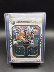 2022 Limited Football Dynamic Duos Brett Farve And Donald Driver /99 Duel Patch - Bild 1 von 2