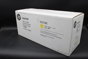 Genuine HP CE272AC - Yellow High-yield Toner Cartridge - Sealed Damage box - Picture 1 of 6