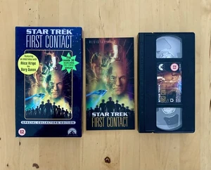 Star Trek First Contact (VHS, 1997) Special Collectors Addition W/Holographic - Picture 1 of 6