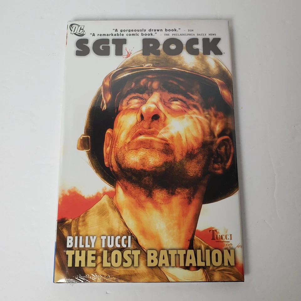 SGT. ROCK: THE LOST BATTALION (2009) DC Comics HC w/Billy Tucci Original Sketch - Image 1 of 2