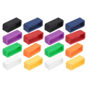  16 Stück Kautschuk Armband Lünette Silikon Uhrenschlaufe Halter Band Halter - Bild 1 von 12