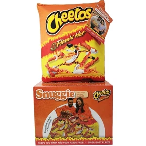 Cheetos Snuggie y Almohada 2 en 1 Bandeja para Snacks Soporte para Snacks Flamin' Hot Juego de 2 Piezas  - Imagen 1 de 9