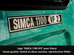 Adesivo logo Simca 1100 VF2 – Vinile di alta qualità - Picture 1 of 2