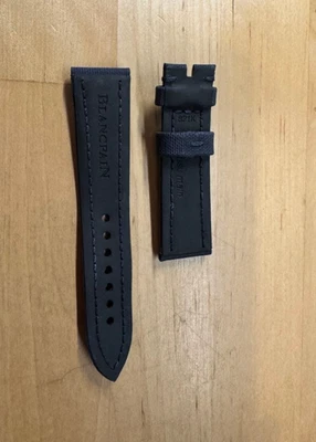 BLANCPAIN FIFTY FATHOMS Watch Navy Rubber / Fabric Band / Strap 20 / 18mm - Image 1 of 4