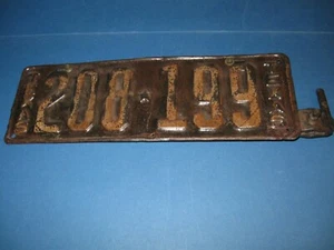 PLACAS TEXAS 1923-24 CON SOPORTE DELANTERO (PLACA ÚNICA) - Imagen 1 de 3