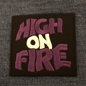 High on Fire embroidered patch Sleep Black Tusk Weedeater Conan Orange Goblin - Picture 1 of 1