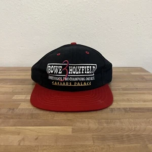 Vintage Riddick Bowe VS Evander Holyfield 3 1995 Boxing Match Adjustable Snap - Picture 1 of 6