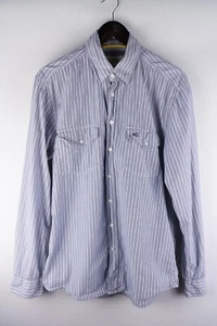 Camel Active Men Casual Shirt Blue Striped Cotton size M - Picture 1 of 8