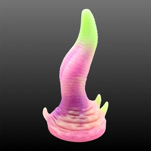 Huge Luminous Fantasy Dildo, Long Tapered Tentacle Dildo, Strong Suction Cup - Picture 1 of 9