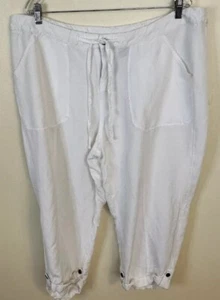 Lane Bryant Damen weiße Caprihose 18/20 2X Viskose - Bild 1 von 6