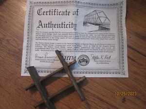 Piece of Walnut Street Bridge Harrisburg PA Oldest/Longest Phoenix Bridge - Picture 1 of 6