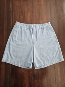 Vineyard Vines Men's Size 32 Chino Shorts Dock Shorts Light Blue 100% Cotton EUC - Picture 1 of 8