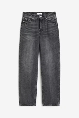 H&M Women's Dark Grey Tapered Jeans - USA Size 14 - 31" Inseam - Image 1 of 4