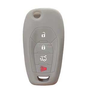 Fit CHEVROLET Cruze BUICK 4 Button Flip Remote Smart Key Silicone Case Cover - Picture 1 of 19