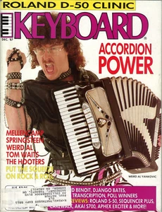 Keyboard Magazine December 1987 Weird Al Yankovic Krystian Zimerman Buckwheat Du - Foto 1 di 2