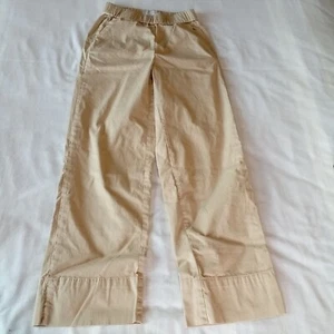 Everlane NWOT Women's The Easy Pant Pull-On Straight Leg Twill Size 00 $88 Beige - Picture 1 of 8