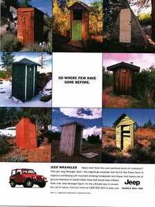 DRUCKANZEIGE 2002 - JEEP WRANGLER JEEP - BILDER ALTER NEBENHÄUSER - JEEP SPORT - Bild 1 von 1