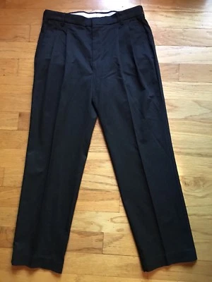 RED KAP MENS BLACK PANTS SIZE 34W x 30L WORK DRESS CASUAL PREOWNED FREE SHIPPING - Image 1 of 4