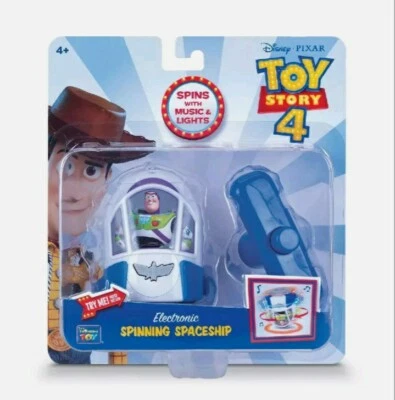 Disney PIXAR Toy Story 4 Electronic Spinning Buzz Lightyear's Spaceship NUEVO Foto 1 de 4