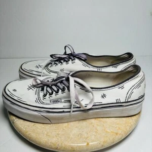 Zapatillas deportivas de lona Vans con cordones personalizadas de dibujos animados 2D para hombre talla 9 W 10,5 - Imagen 1 de 11