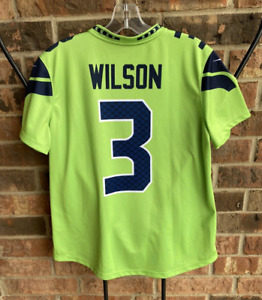 NFL Seattle Seahawks Wilson 3 Nike Color Rush Green Jersey Women M