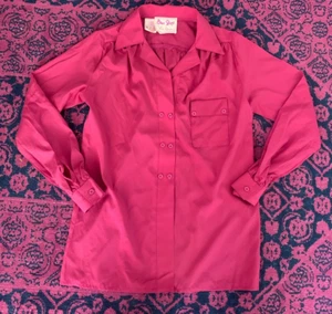 Rare Vintage Lee Bender Bus Stop Blouse Size Medium (tagged small) Pink England - Picture 1 of 5