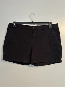Old Navy 5" pantaloncino chino piatto davanti donna taglia 16 nero - Foto 1 di 9