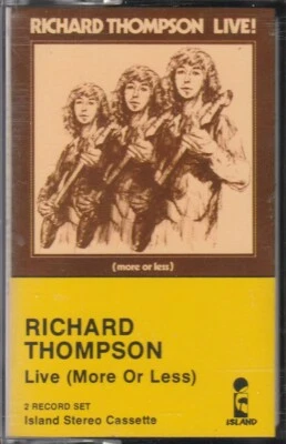 RICHARD THOMPSON CASSETTE TAPE: "LIVE (MORE OR LESS)" 1976 Foto 1 de 4