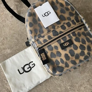 NEW UGG Dannie II Mini Backpack Clear Cheetah Print  Rare MSP $150 - Picture 1 of 5
