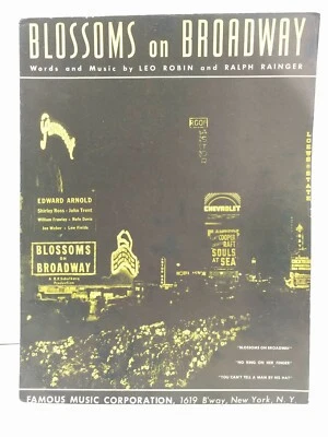 Blossoms On Broadway Sheet Music Film Soundtrack Piano Vocals Ukulele F3Q - Image 1 of 2