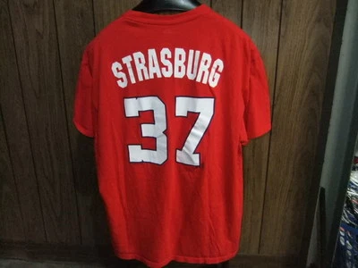 Camiseta Stephen Strasburg Camiseta Washington Nationals XL Roja Foto 1 de 4