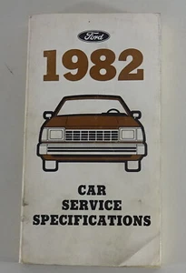 Tablas Ford MUSTANG/Mercury Zepyr / Lincoln Continental Etc. Mj. 1982 - Imagen 1 de 2