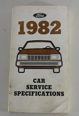 Libro Tabelle Ford MUSTANG/Mercury Zepyr / Lincoln Continental Ecc. Anno 1982 - Immagine 1 di 2