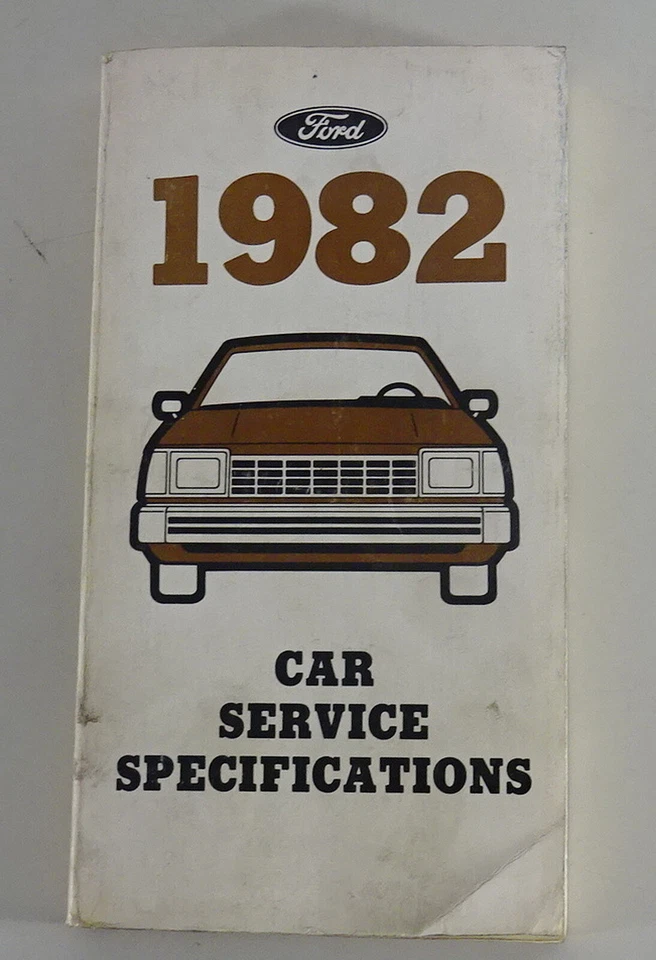 Libro De Tablas Ford Mustang / Mercury Zepyr / Lincoln Continental Etc. Mj. 1982 - Imagen 1 de 2