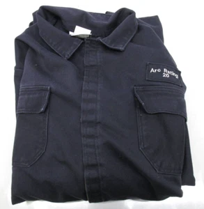 NNATIONAL SAFETY APPAREL 20 CAL ARC FLASH COVERALLS SIZE XL (NAVY) BR - Picture 1 of 3