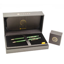 Cross 175th Anniversary Classic Century Green 23kt Gold Pen & Pencil Set $350
