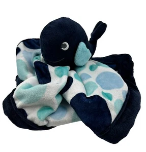 Blue Whale Plush Polka Dot Baby Lovey Ocean Aquarium Carters Stuffed Animal - Picture 1 of 9