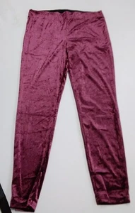 Skinny Girl Crushed Velvet Leggings (WINE TASTING, X-LARGE) 770218 - Picture 1 of 1