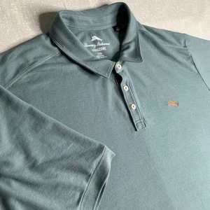 Tommy Bahama Polo Shirt Mens 3XLB Teal Island Zone Performance Golf - Picture 1 of 17